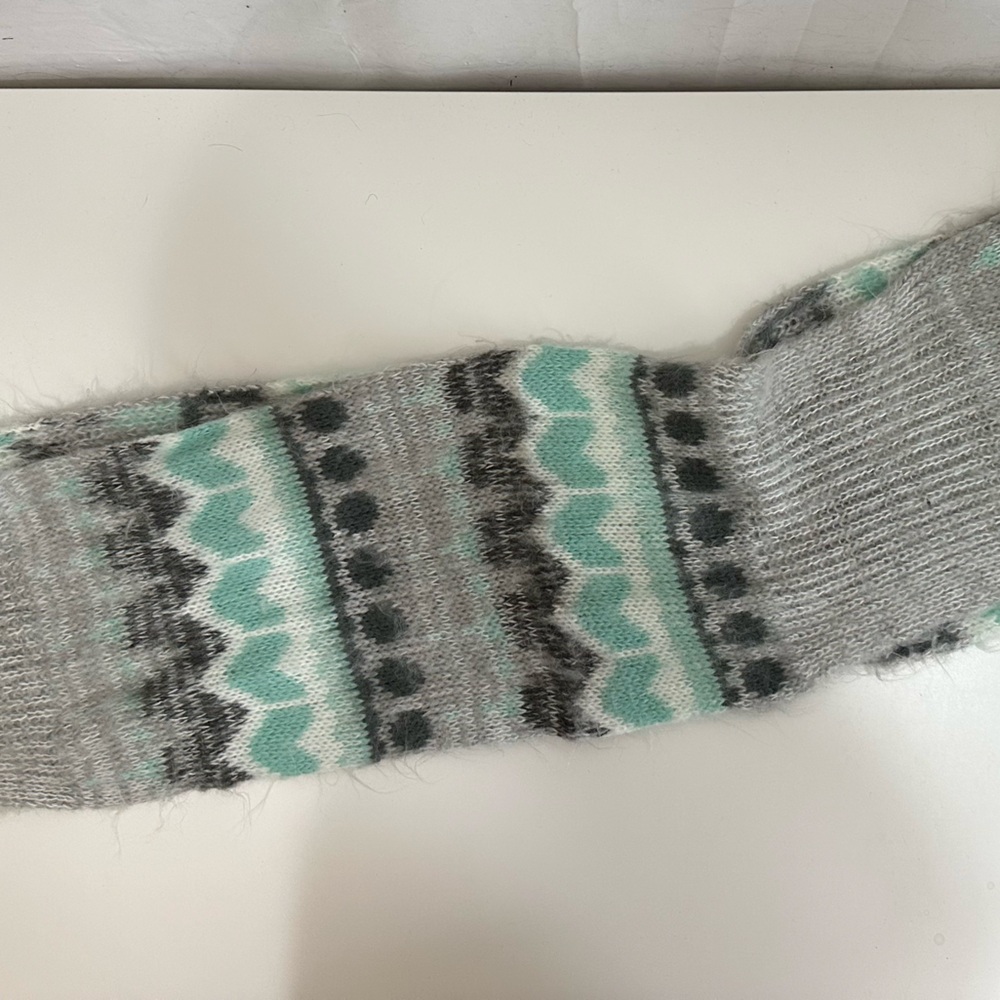 Infinity Scarf in Grey & Teal